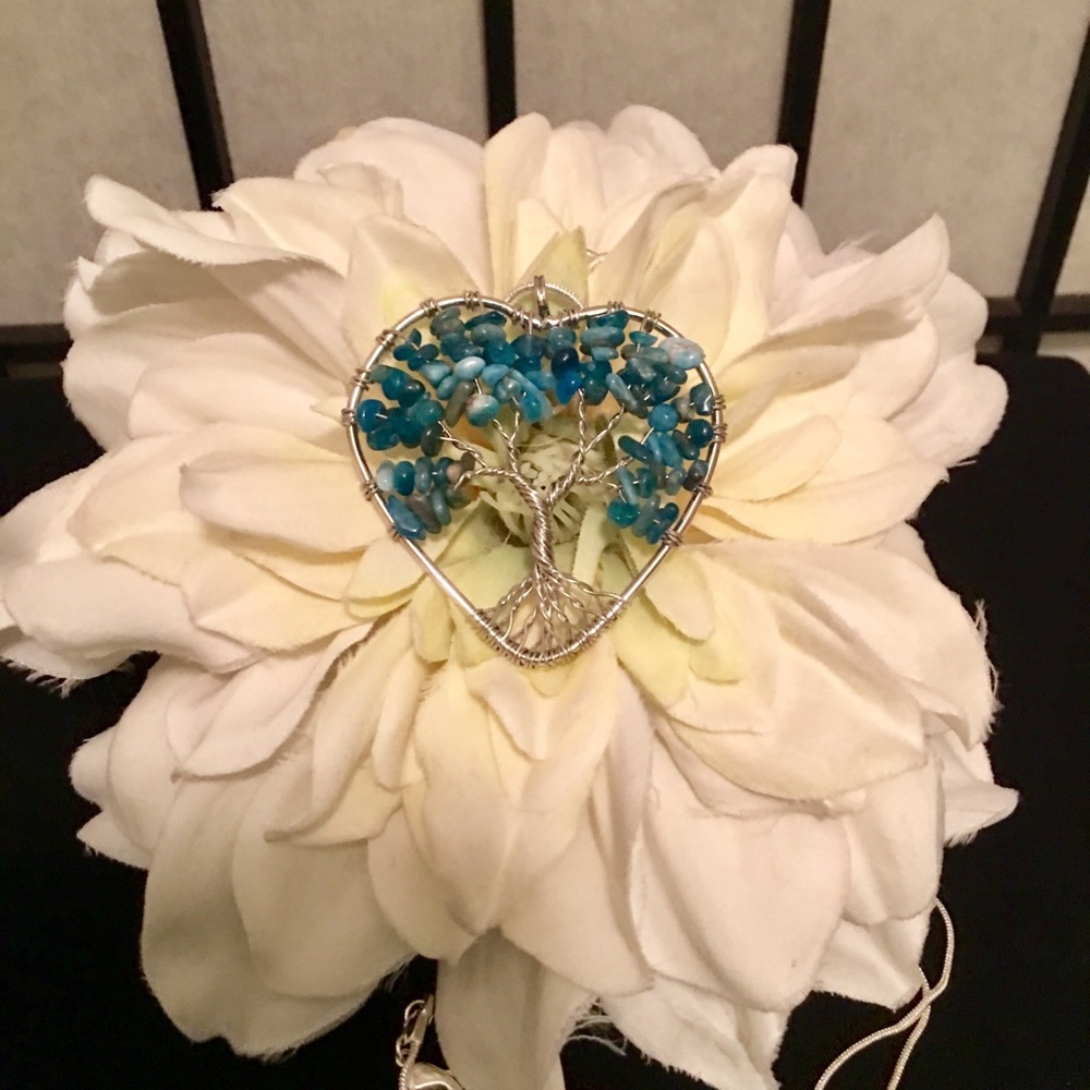 Silver Heart Tree of Life